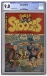 "The Three Stooges" 1949 #2 Comic, Slabbed & Graded 9.0 by CGC -- Second Appearance of The Three Stooges in Comic Book